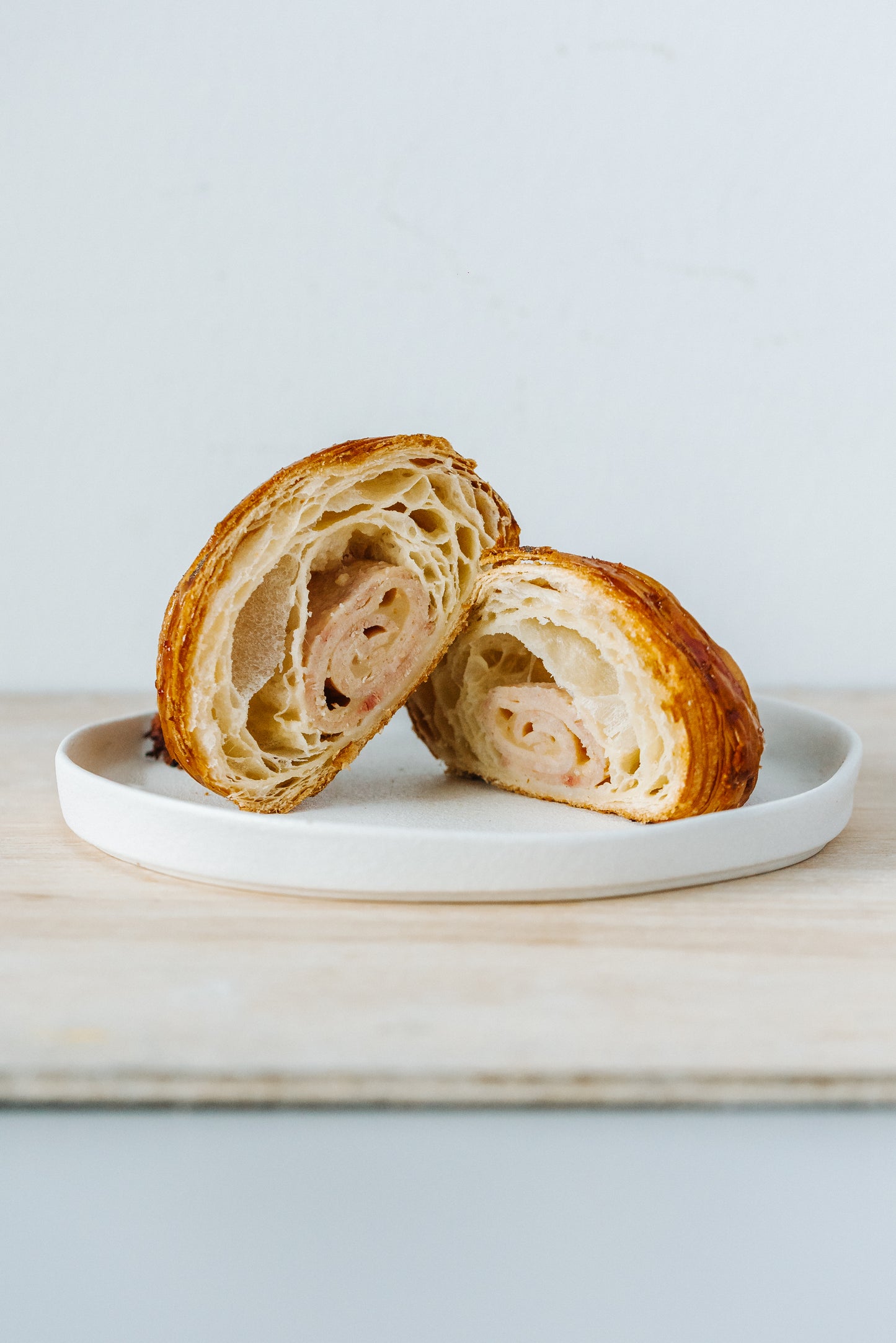 Char Siew Glazed Ham & Cheese Croissant