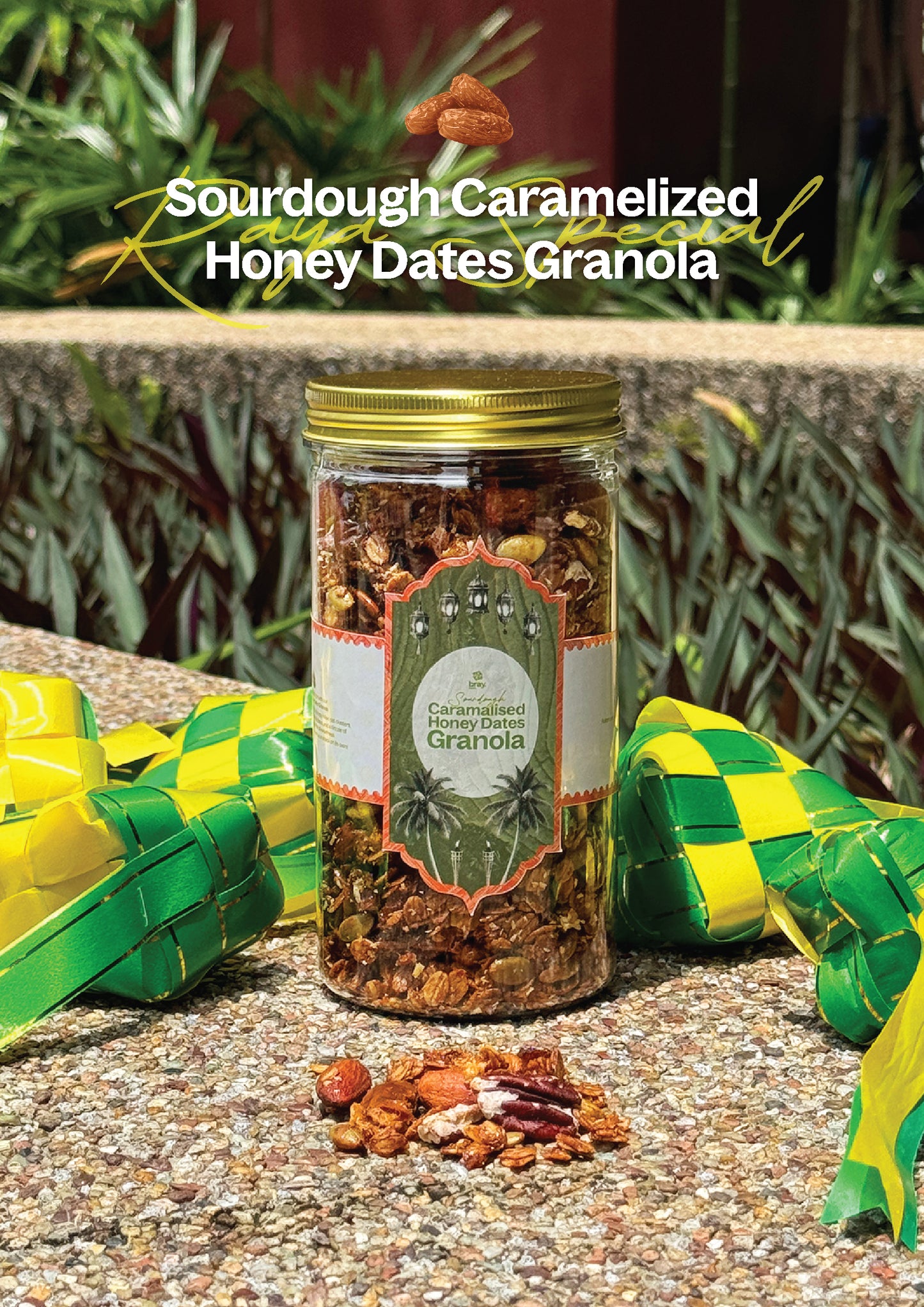 Sourdough Caramelized Honey Dates Granola