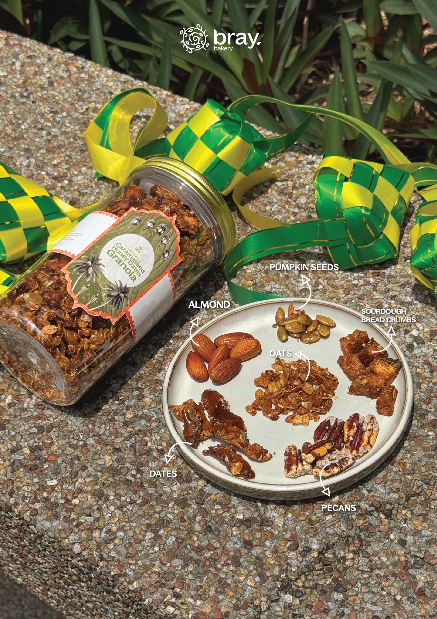 Sourdough Caramelized Honey Dates Granola